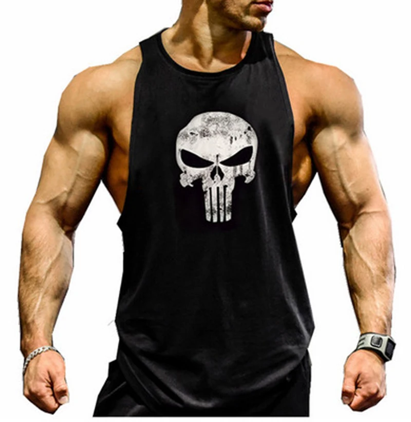 Men Shirts Compression Vest Adult Gym Tank Top Fitness Sleeveless Tshirts Sports Clothes Running | Спорт и развлечения