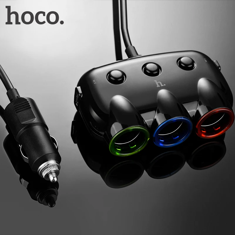 HOCO ХОКО C1 Три в одном автомобильное зарядное устройство прикурку двойной порт USB