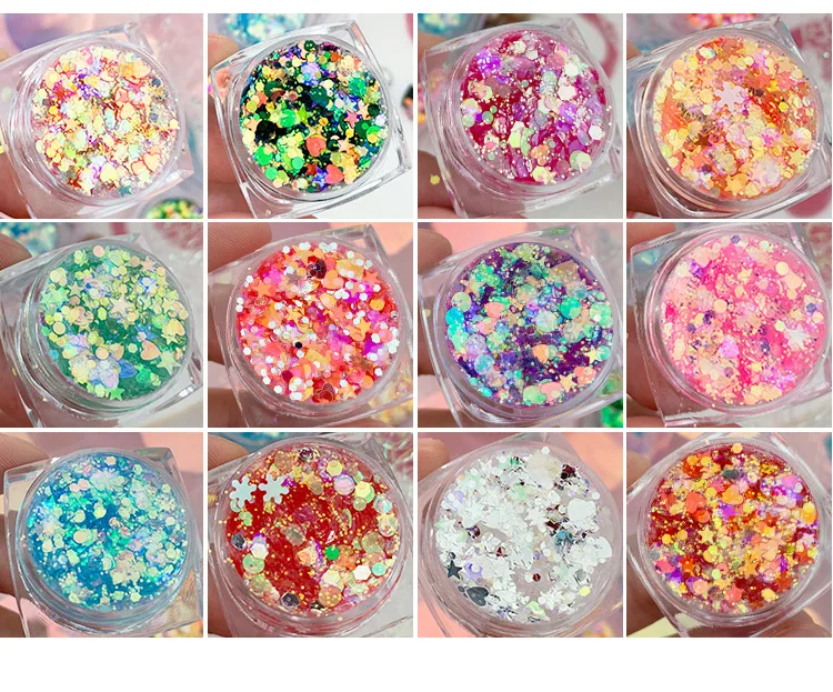 

DIY Glitter Shimmer Diamond Face Jewel Eyeshadow Body Face Lip Nail Art Decoration Glitter Sparkly Sequin Gel Cream Body Glitter