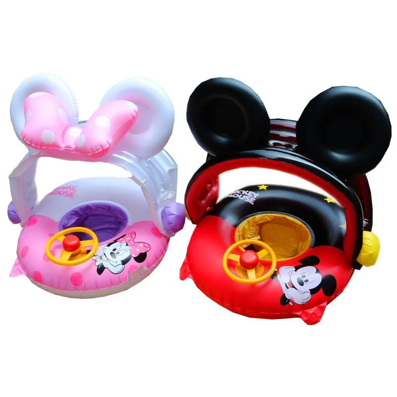 Disney Inflatable Pool Toys Pool Lounge Float Inflatable Giant Swimming Canopy Float Boat Chairs Kids Mickey Mouse Minnie Mouse