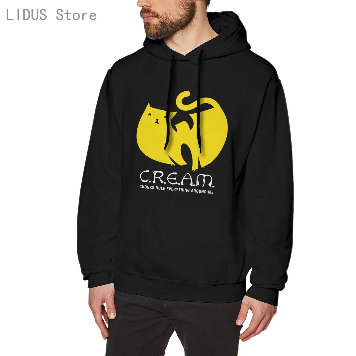 

C.R.E.A.M Cat Dad Hoodie Cotton Sweatshirts Comfortable Creativity Streetwear Hoodies