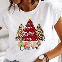 women tree 90s style trend holiday merry christmas fashion clothes tees female cartoon t tops tshirt graphic new year t shirt