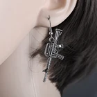 2022 лента в стиле Панк Наручники лезвие пистолет висячие серьги творческие ювелирные изделия аксессуары для женщин модные простые оптом крутые пистолеты