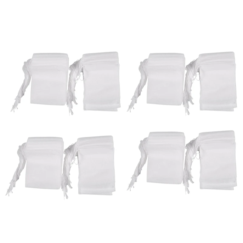 

400 Pcs Disposable Empty Tea Bag String Heat Seal Filter Paper