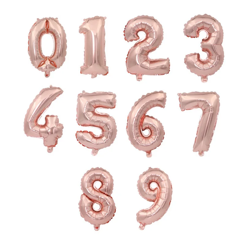

16/32 Inch Number Balloons Foil Ballon Christmas Digital Globos Wedding Birthday Party Decoration Baby Shower Supplies Hot Props