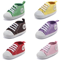 0 12m newborn toddler canvas sneakers baby boy girl soft sole crib shoes first walkers 12 colors 0