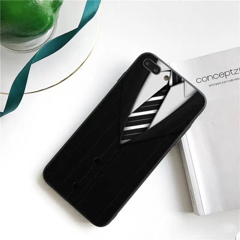 TOPLBPCS Man Suit Shirt Tie Phone Case For iPhone 11 8 7 6 6S Plus 7 plus 8 plus X XS MAX 5 5S XR 12 11 Pro max se 2020 Case