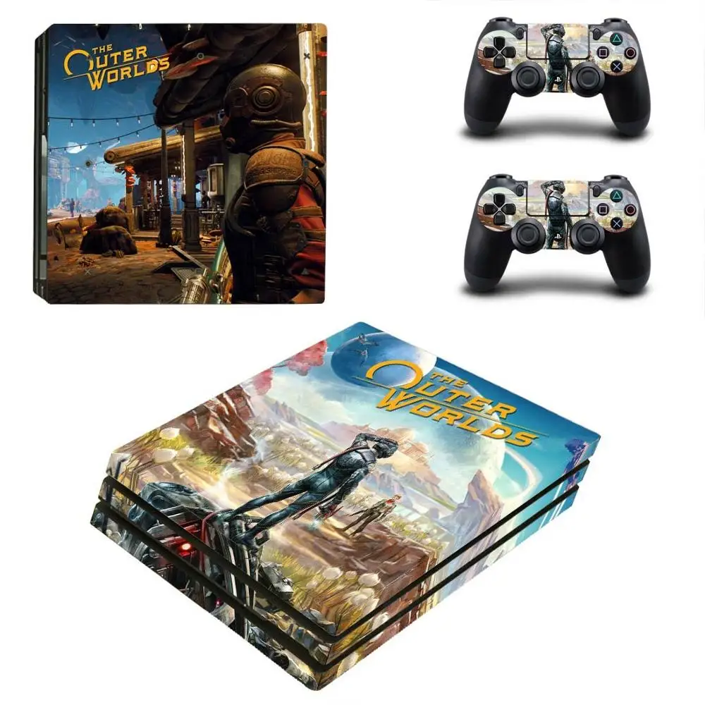 Внешние Миры PS4 Pro стикер Play station 4 наклейка для PlayStation консоль и контроллер Скины