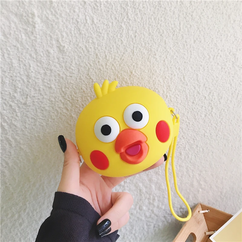Q UNCLE Kawaii модные кошельки для монет милый мультяшный медведь сумка для женщин маленький кошелек мягкие силиконовые мешки для монет детский подарок брелок сумки