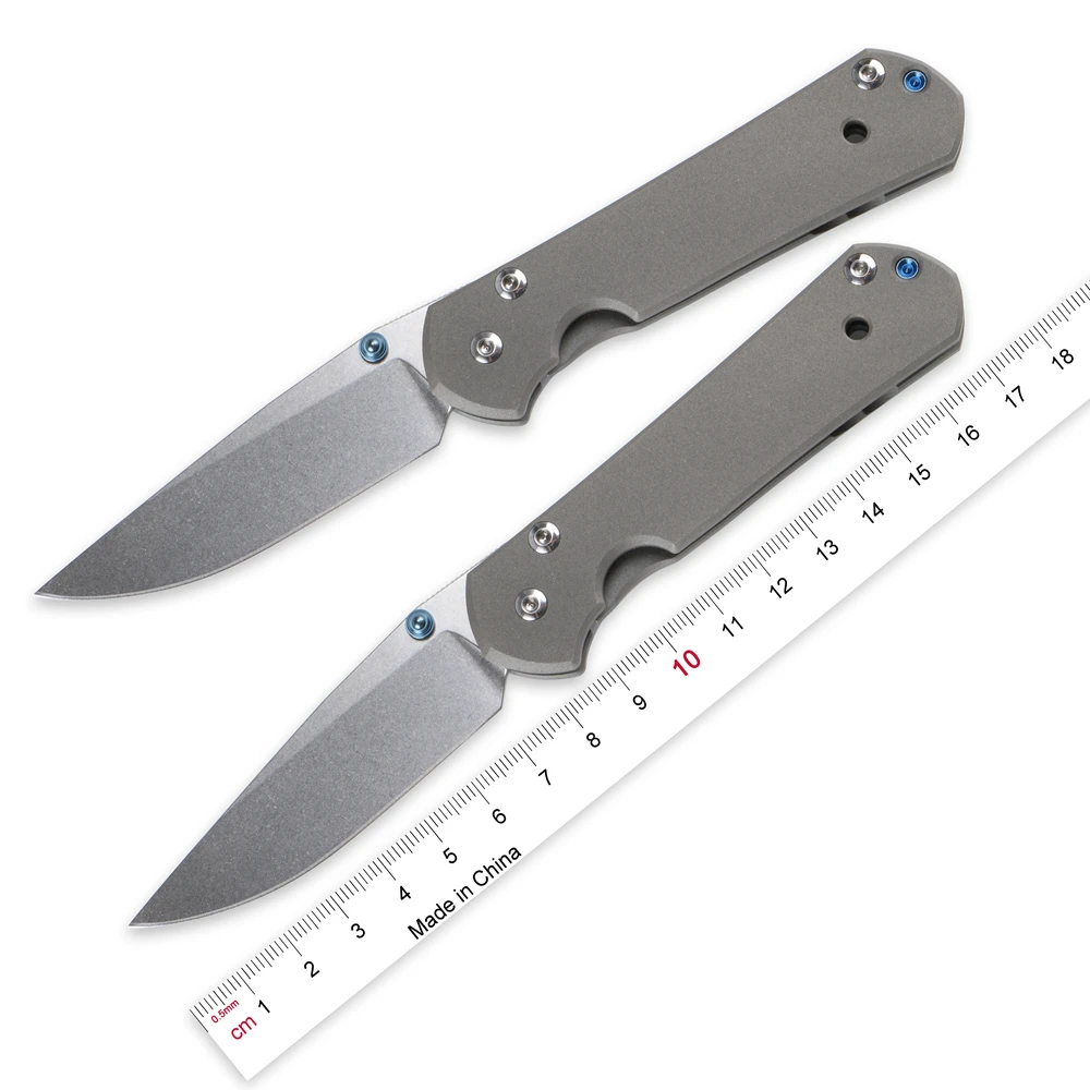 Маленький складной нож Sebenza 21 (2 94 &quotдля мытья камня) D2 лезвие с титановой ручкой