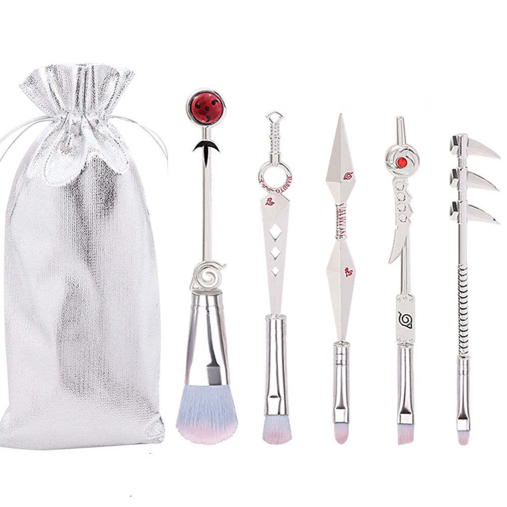 

5pcs Japanese Anime Makeup Brush Set Cosmetic Anime Cosplay Gift Makeup Brush Set For Women Makeup Tools Maquiagem Maquillaje