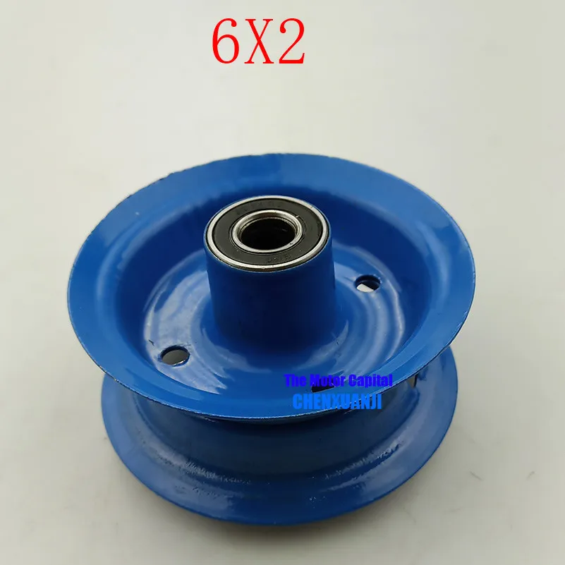 6-inch pneumatic alloy wheel hub for 6X2 directional tyre&amp tube fits flat car shopping mall trolley dining casters | Автомобили и