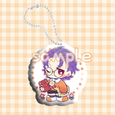 

Anime Hypnosis Microphone Division Rap Battle Doppo Kannonzaka Nurude Sasara Q Type Plush Keychain Dango Pendant Toy Keyring
