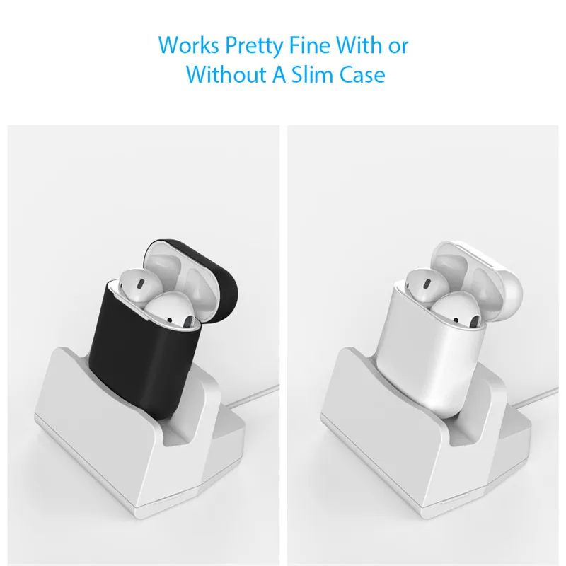 Подставка для airpods настольное зарядное устройство док-станция планшет Мобильная поддержка держатель телефона стол для iPhone 567 i7 i10 TWS зарядная станция