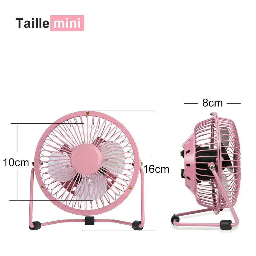 

Mini Ventilateur USB Ventilo Bureau 360 Ordinateur PC/Mac Refroidisseur poser