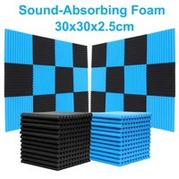 24pcs 300x300x25mm home studio acoustic foam soundproofing acoustic isolator acoustic panel sealing rubber
