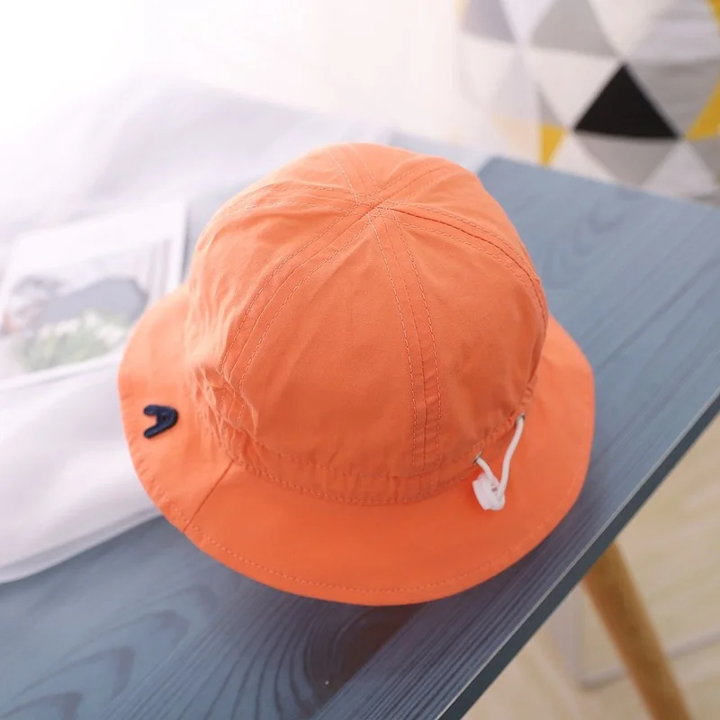 

Ins Korean Children's Hat Baby Summer Hat New Dome Striped Letter Hat Quick-drying Fabric Fisherman Hat Kids Boys and Girls
