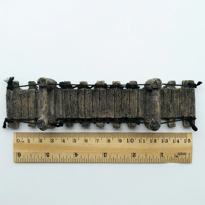 Искусственный деревянный мост для аквариума украшение искусственное моста |