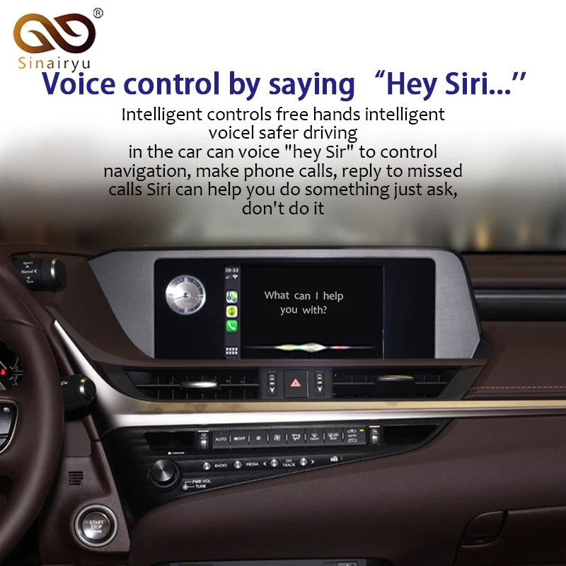 Sinairyu беспроводной Apple Carplay для Lexus ES 2018 2019 Android зеркальный автомобильный игровой