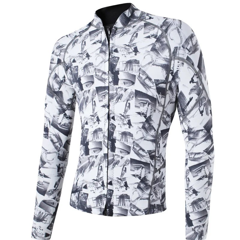 Костюм мужской длинный Серфер куртка Сплит рукав подводное плавание глубокий