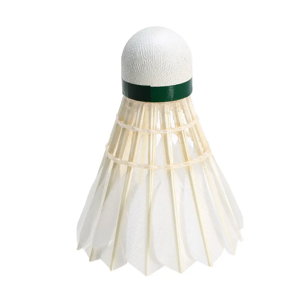 12 шт./компл. из гусиного пера для бадминтона Волан белый помещений и улицы