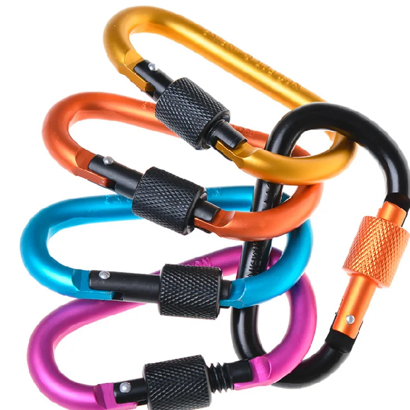 Карабин для скалолазания 8 см замок Тип d quickdraw Пряжка висячая алюминиевая гайка