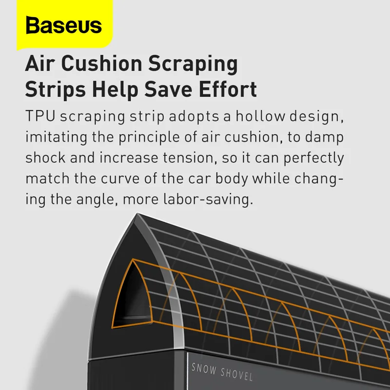 Baseus Snow Ice Scraper Car Windscreen Remover Auto Window Cleaning Tool Winter Wash Accessories Scraping | Автомобили и