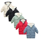 Утепленное детское пуховое пальто, зимняя детская парка с капюшоном, длинная версия, Детская пуховая куртка, парка, верхняя одежда, детская одежда