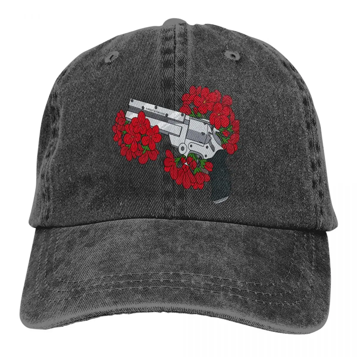 

Washed Men's Baseball Cap Peacemaker Trucker Snapback Caps Dad Hat Trigun Chapel The Evergreen Gunfight Comic Golf Hats