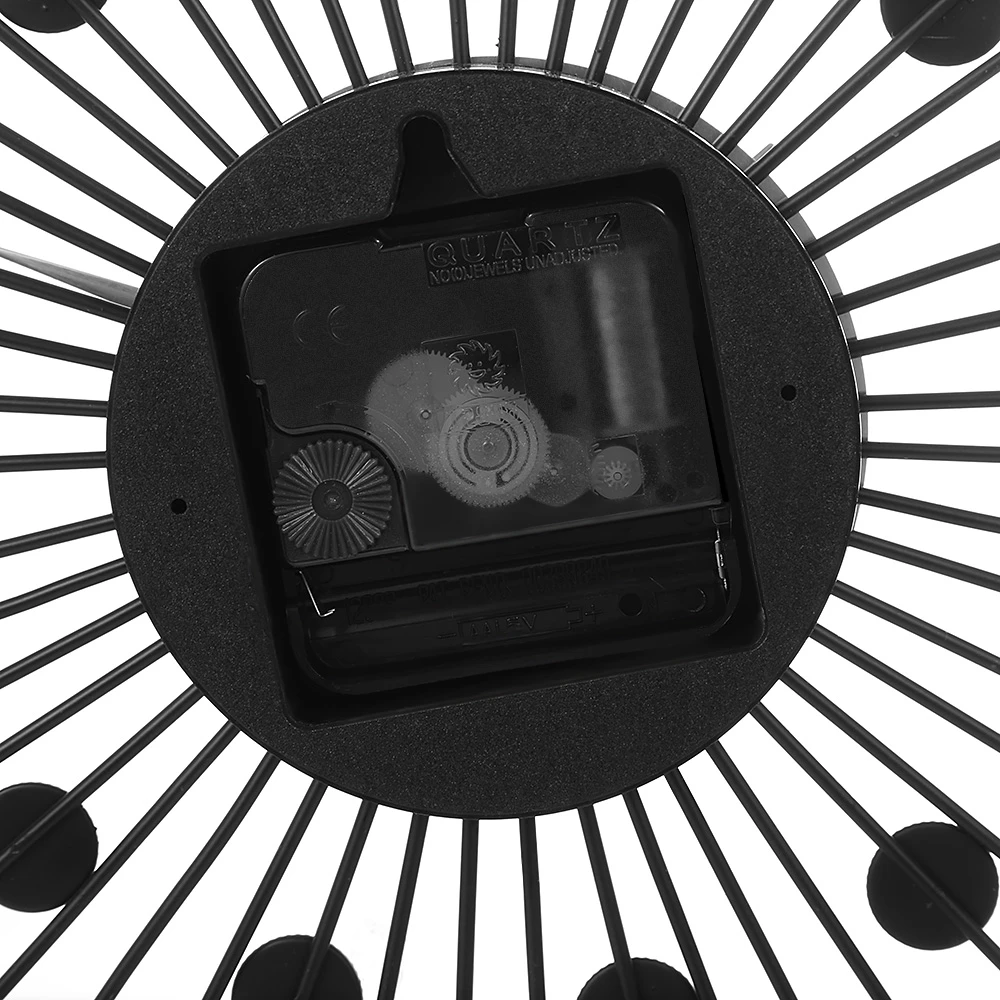 Настенные часы в стиле ретро металлические настенные с серебристыми кристаллами