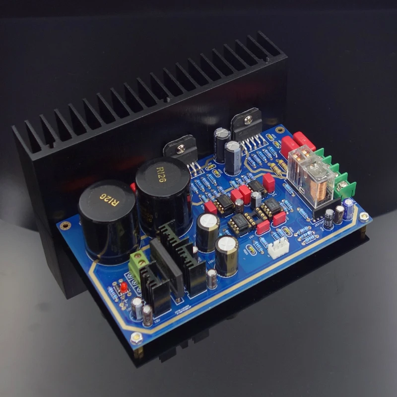 70 Вт * 2 мощная Плата усилителя мощности DIY AC16-30V LM3886 с фронтальной стадией Op Amp NE5534