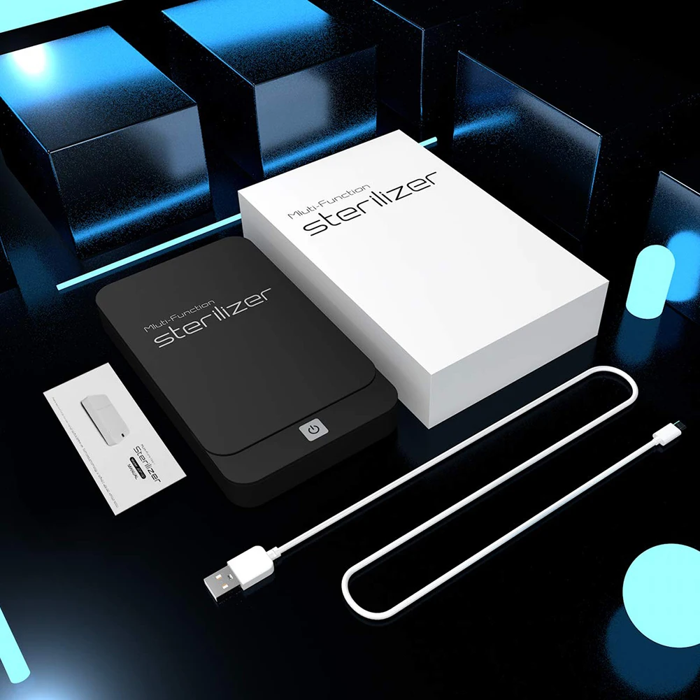 New 5V Double UV Phone Sterilizer Box Jewelry Phones Cleaner Personal Sanitizer Disinfection with USB Charging for | Мобильные