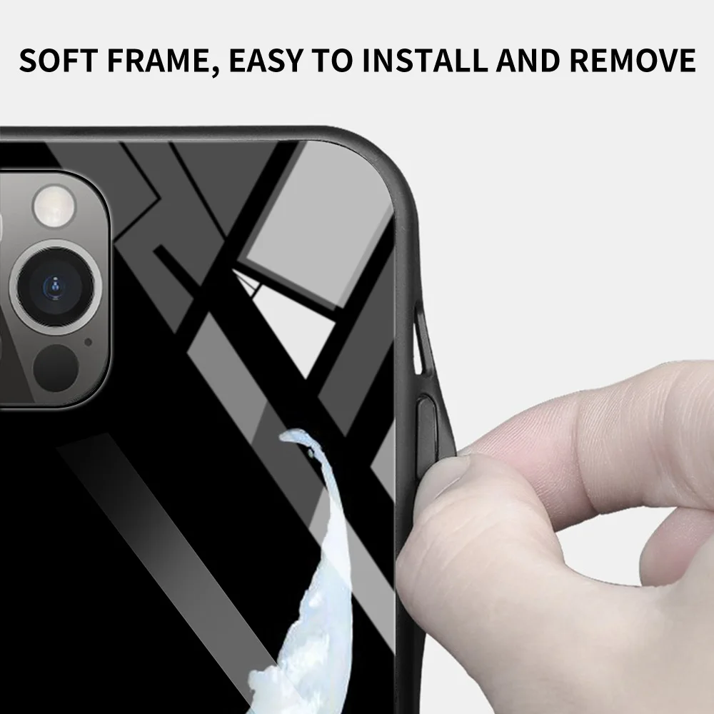 Чехол из закаленного стекла для iPhone 15 14 12 11 Pro Max 13 Mini X XR XS 8 7 6s Plus