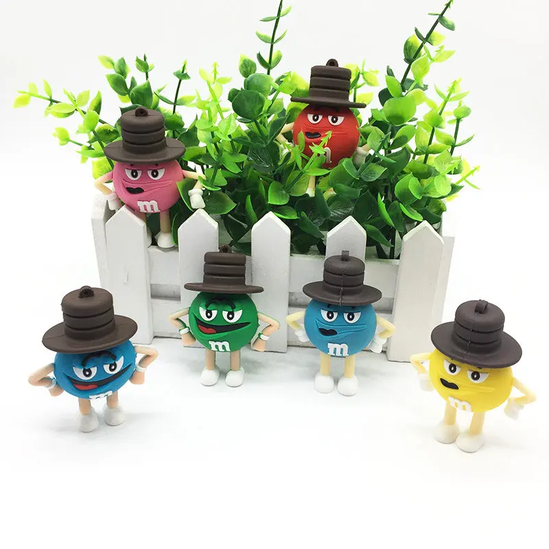 USB флэш-память 64 Гб мини шоколадные бобы USB 2,0 4 ГБ 8 ГБ портативный флеш-накопитель 32 Гб креативная мультяшная Флешка 16 Гб подарок на праздник