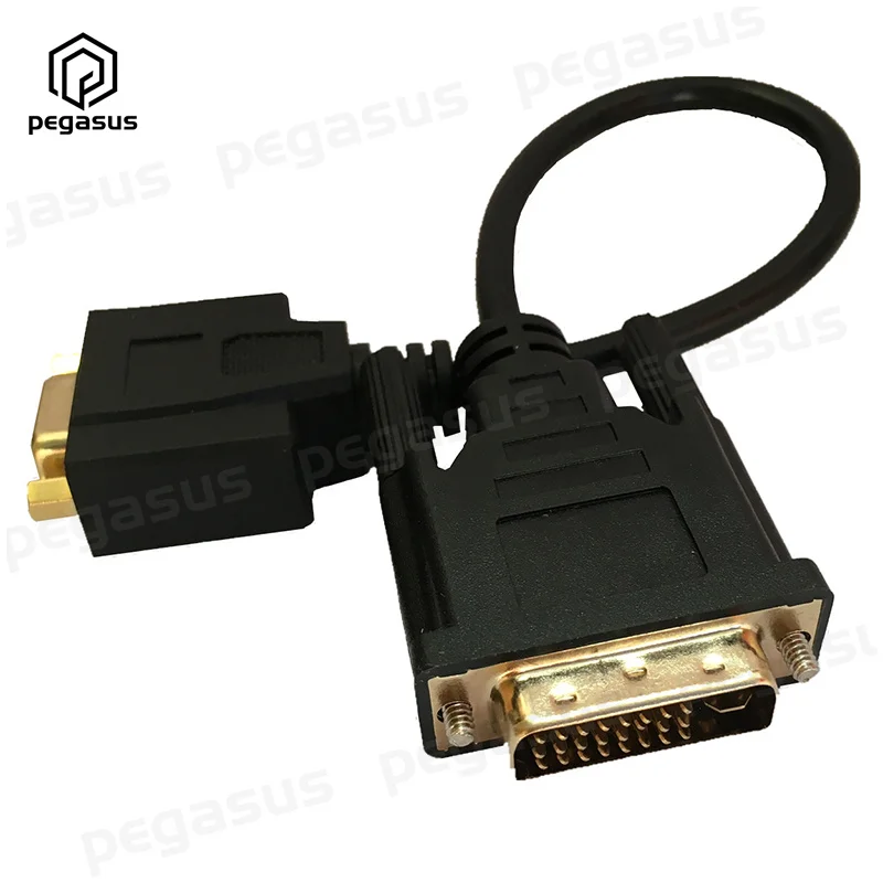 Адаптер кабеля женского типа 24 + 5 штекер VGA HD15 позолоченный для игр DVD ноутбука HDTV