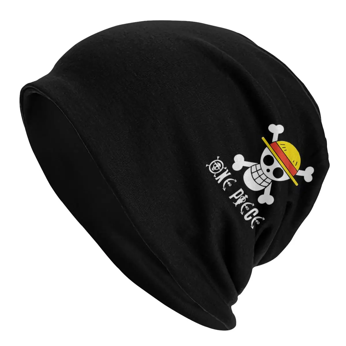 

Strawhat One Piece Cap Outdoor Skullies Beanies Hats Men Women Adult Spring Dual-use Bonnet Knitting Hats
