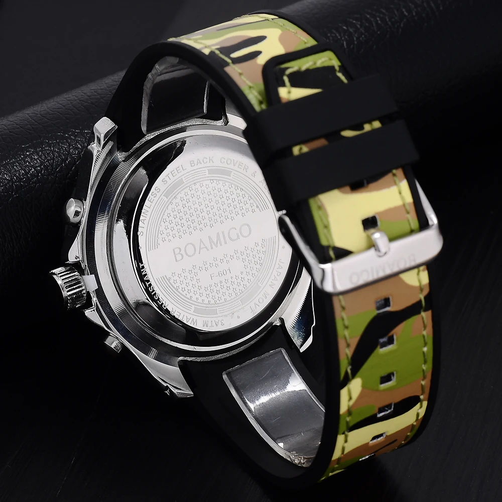 BOAMIGO мужские часы военные цифровые аналоговые кварцевые спортивные с