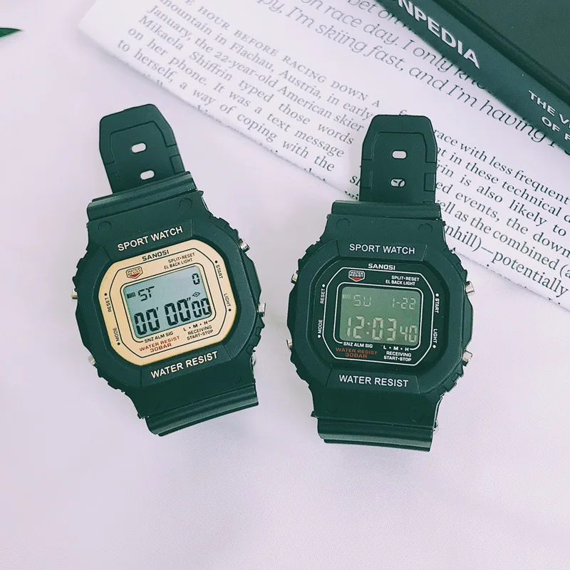 

2021 G Simple Couple Digital Watch Waterproof Dropship Student Sports Electronic Clock Watches Relogio for Someone Special Gift