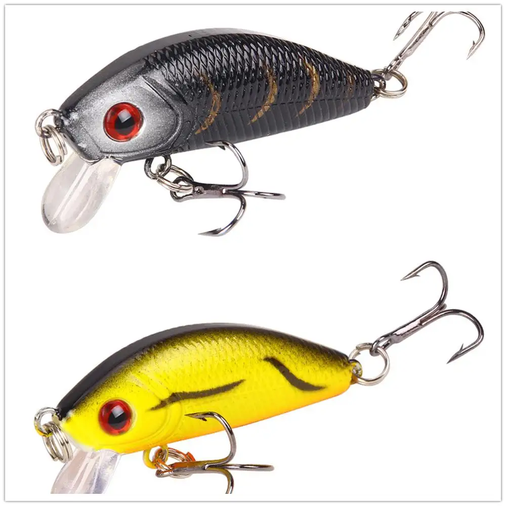 

1PCS Minnow Fishing Lure 50mm4.2g Topwater Hard Bait Wobbler Jig Bait Crankbait Carp Striped bass Pesca Fishing tackle SwimBait