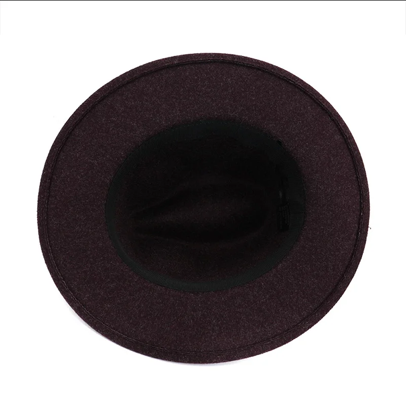 Шерстяная шляпа FS с широкими полями для мужчин и женщин винтажная церковная