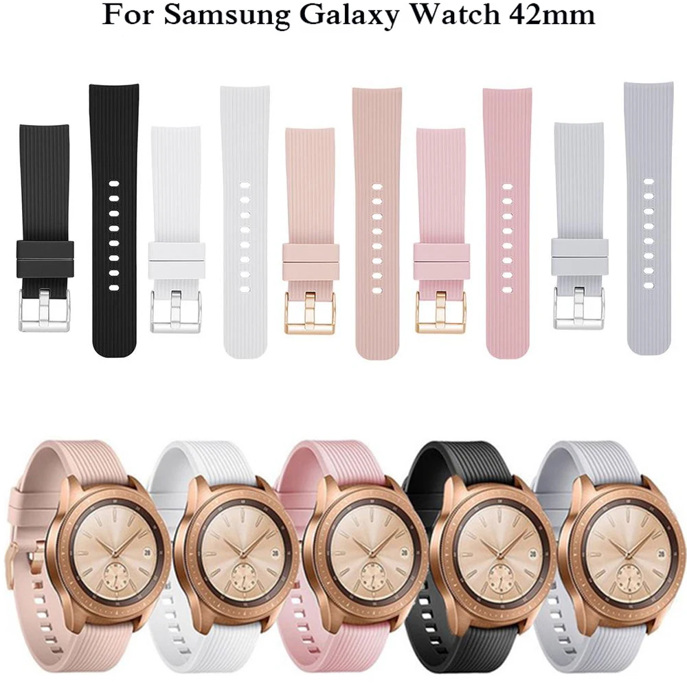20 мм спортивный силиконовый ремешок для samsung Galaxy Watch 42 Шестерня 2 Huami Amazfit Bip/Amazfit