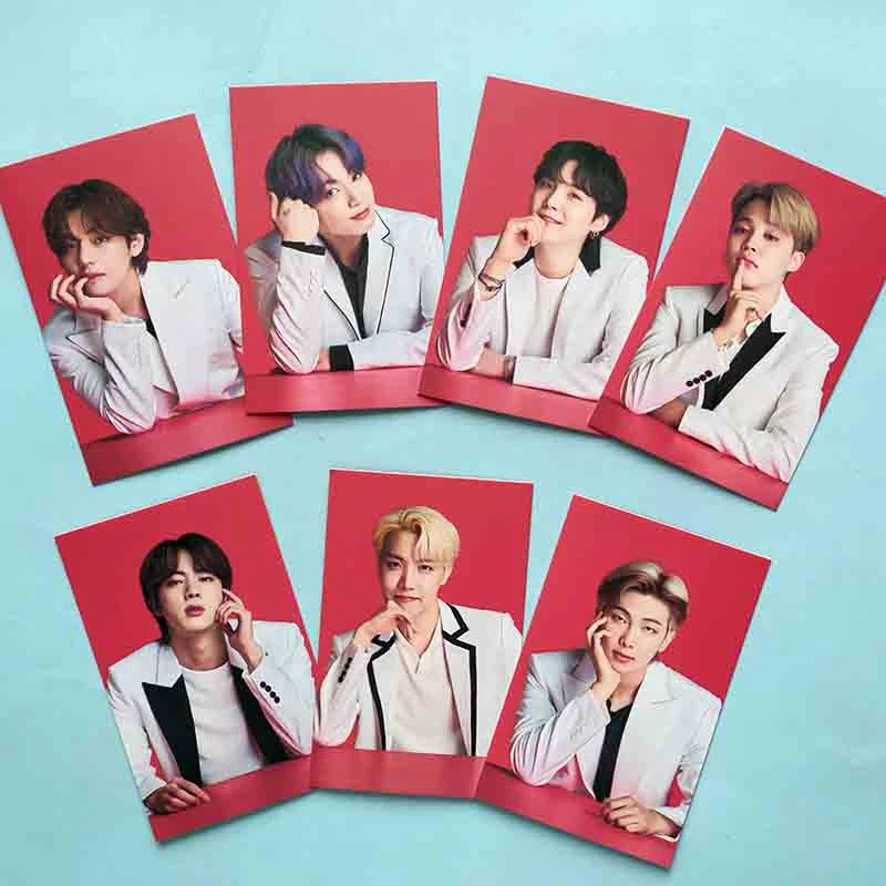 

KPOP Bangtan Boys Co-branded Small Cards JIMIN JIN Jungkook RM SUGA LOMO Cards Photocards Postcard For Fans Collection J16