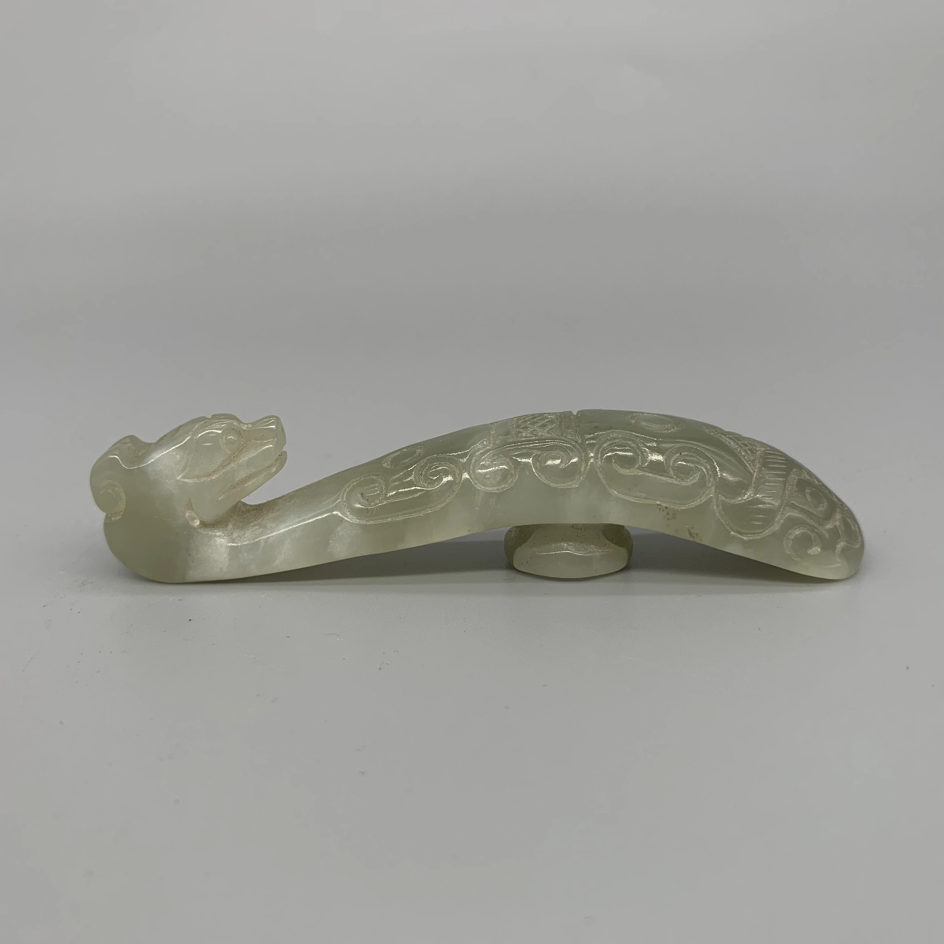 

Hetian Jade Double Dragon with Hook, Chinese Culture Collection