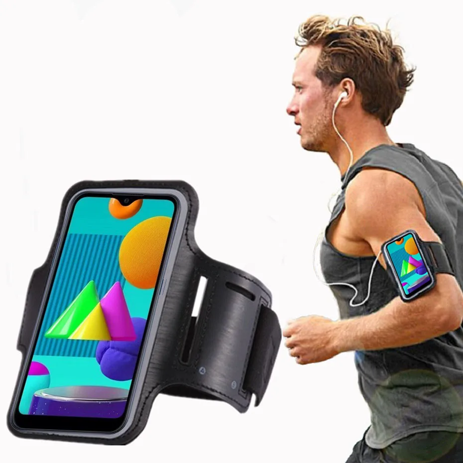 

Waterproof Sports Running Gym Arm Band Case For Samsung Galaxy M 10 10S 20 30 30S 40 01 01S 11 21 31 Workout Phone Belt Arm Bag