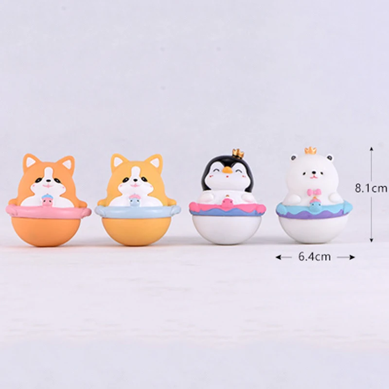 Сказочный Сад миниатюра Рождественская неваляшка щенок собака Пингвин полярный