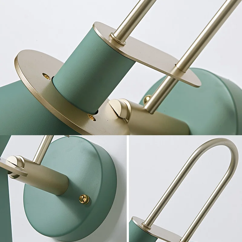 Скандинавская прикроватная светодиодная настенная лампа в стиле лофт