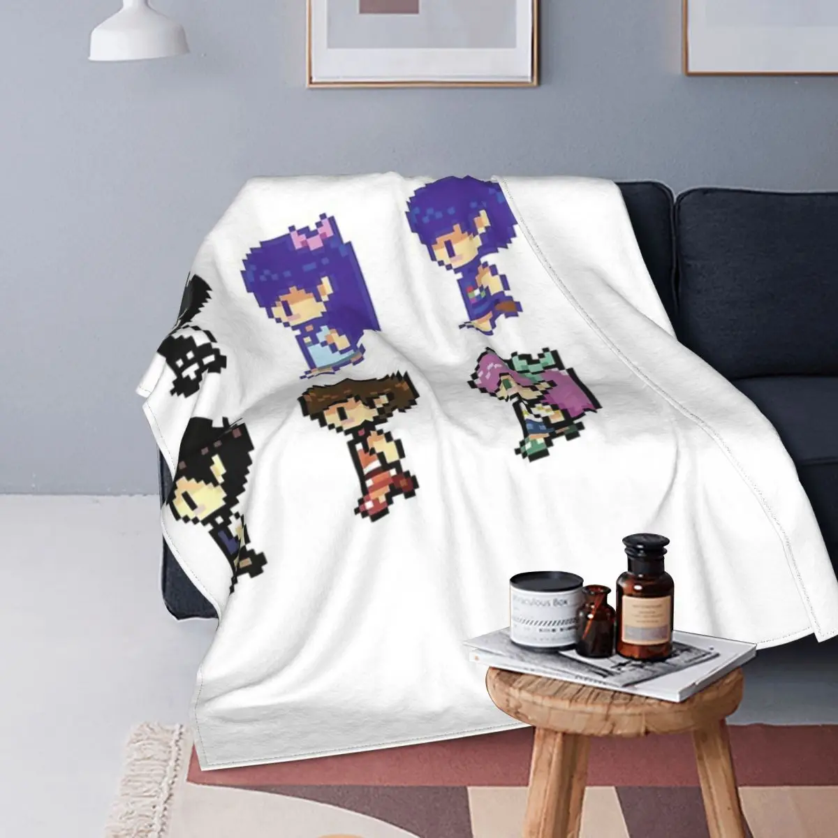 

Omori-Paquete de manta Thermal para cama, colcha a cuadros, manta Thermal para Baby, 220x240