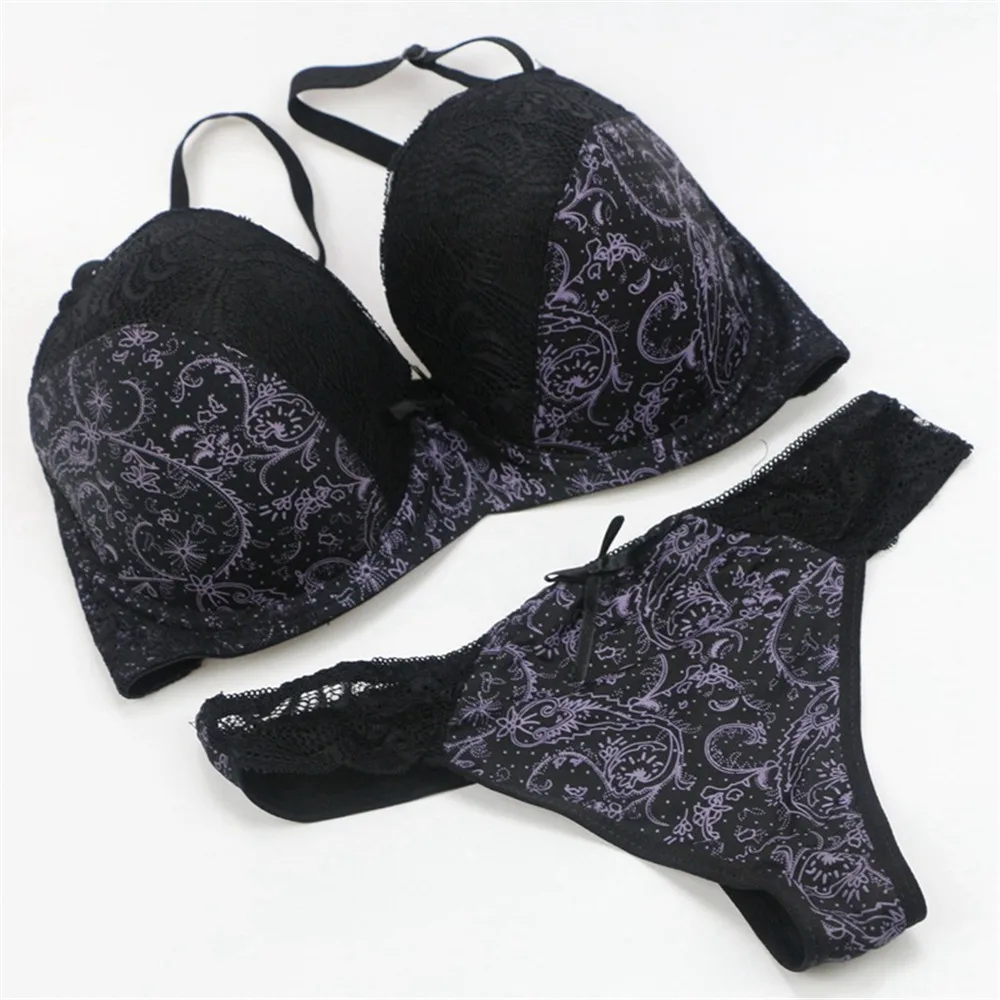 bra and brief sets DaiNaFang Hot Selling Women Sexy Patchwork Bra Comfortable Plus Size Lace Bra Set With Bottom Many Colors Available Underwear bra sets