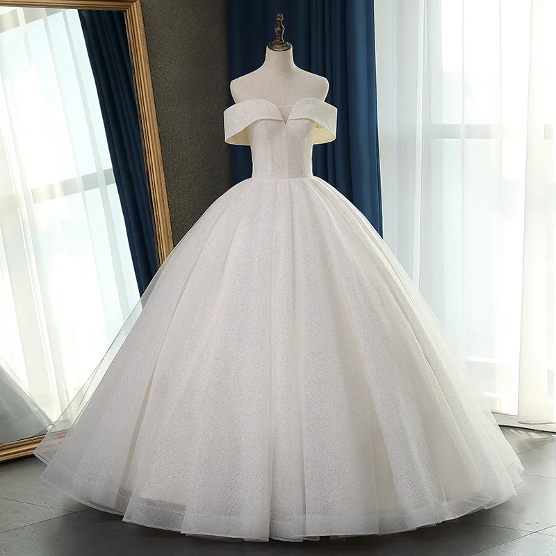 Fansmile новое качество Vestido De Noiva кружевные свадебные платья размера плюс Индивидуальные свадебные платья свадебное платье FSM-064F