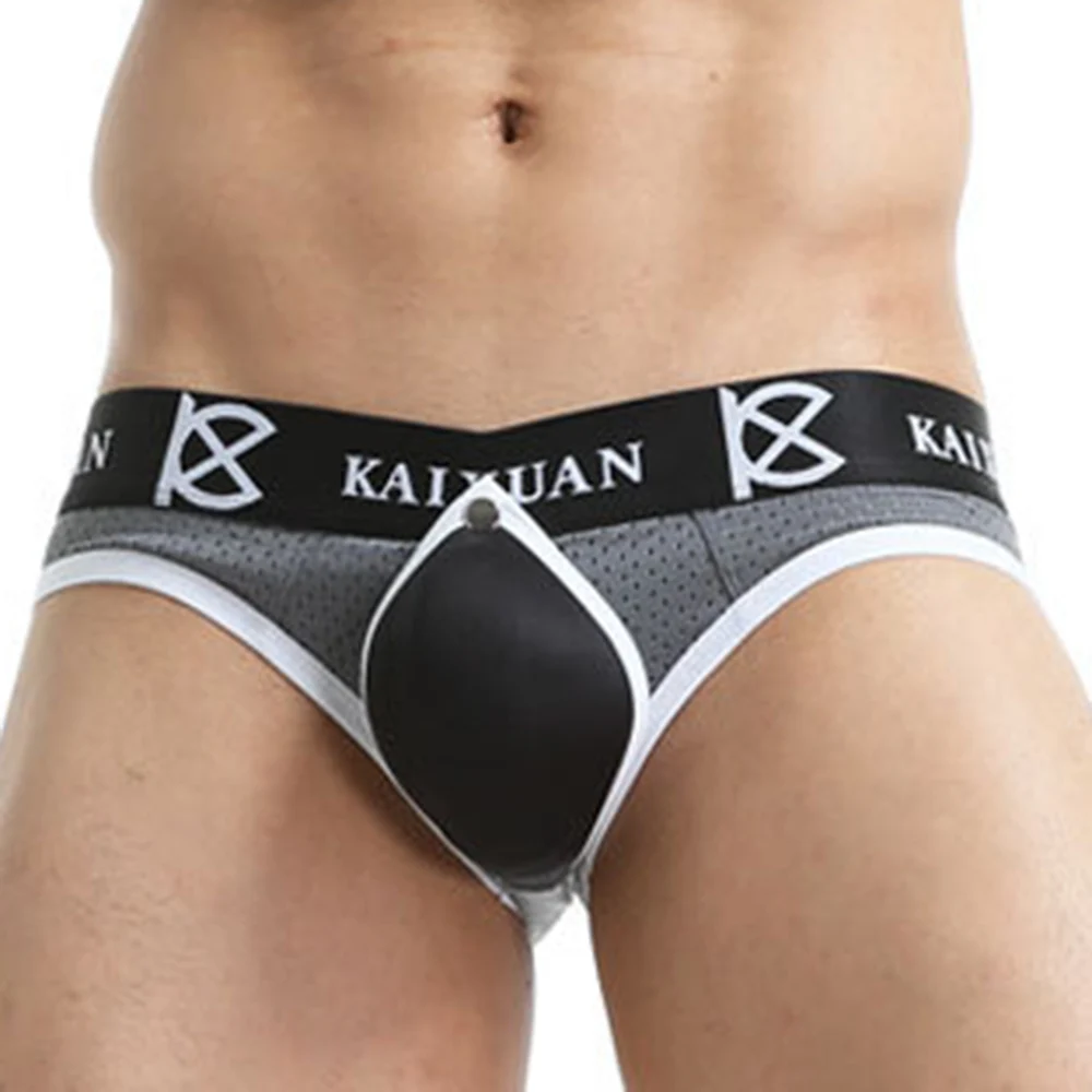 Мужское сексуальное нижнее белье с низкой посадкой тянущиеся трусы дышащие u